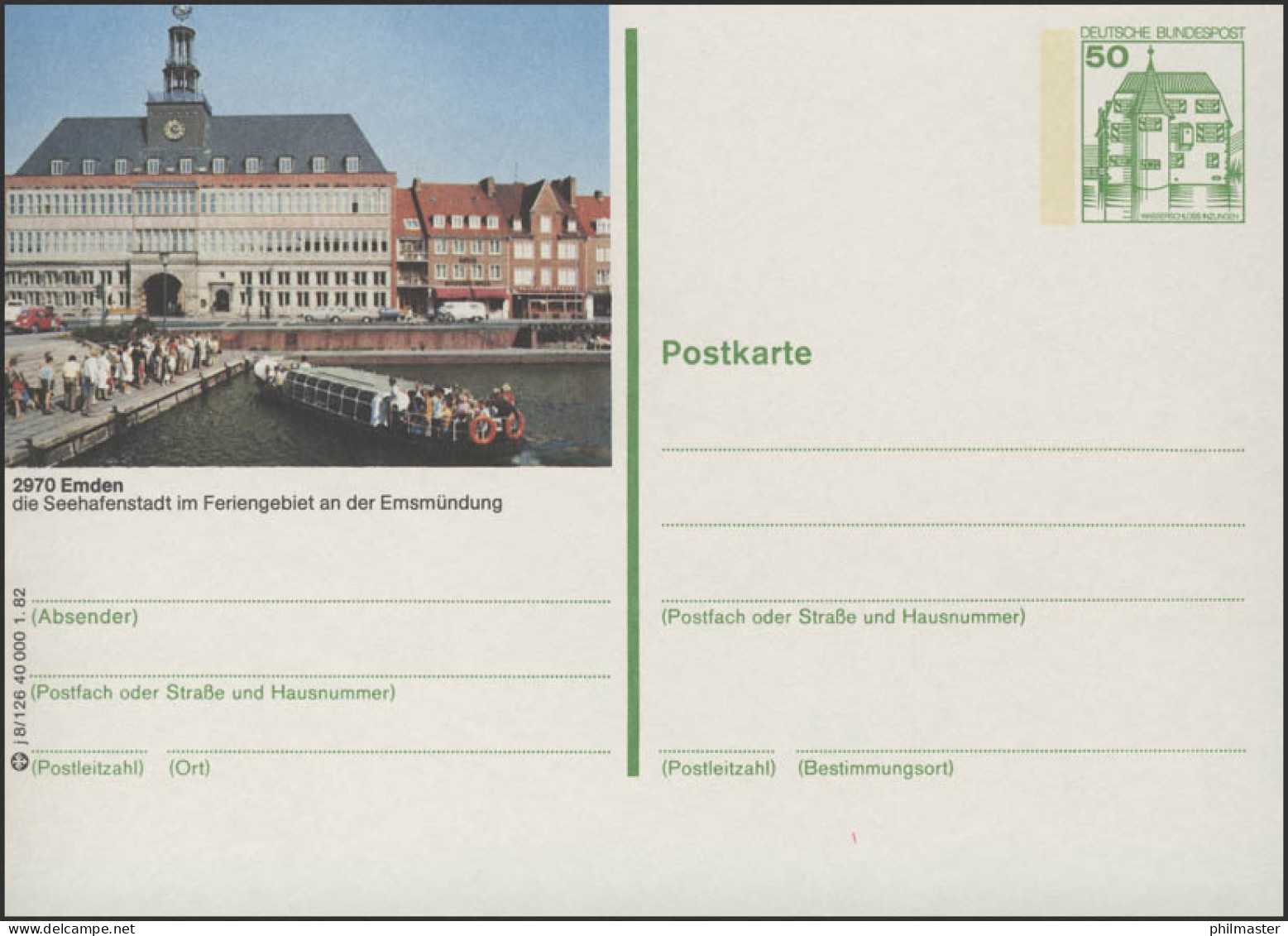 P134-j8/126 - 2970 Emden, Rathaus ** - Postales Ilustrados - Nuevos