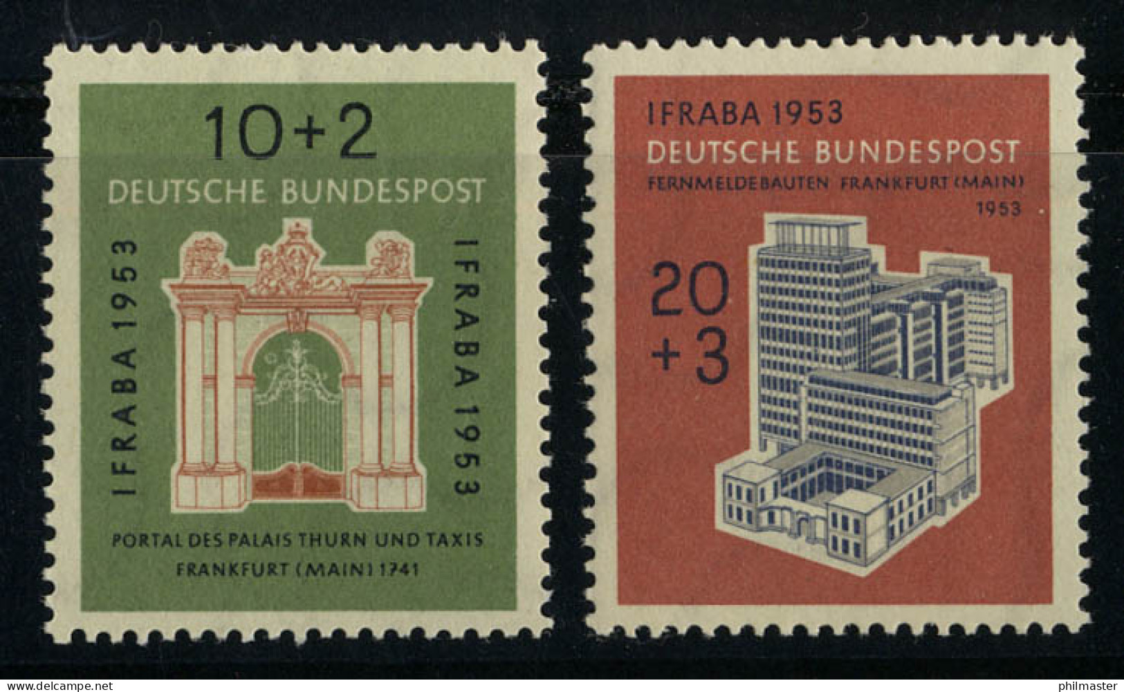 171-172 IFRABA 1953 - Satz Postfrisch ** - Unused Stamps