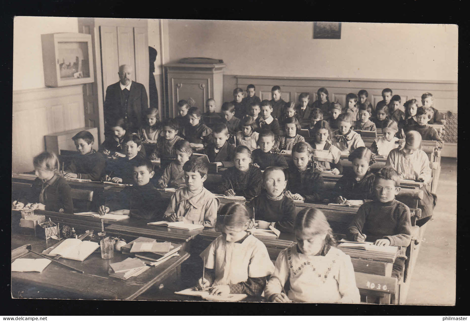 Foto AK Kinder Schule Schulklasse 1930, Klassenzimmer Lehrer, Ungebraucht - Otros & Sin Clasificación