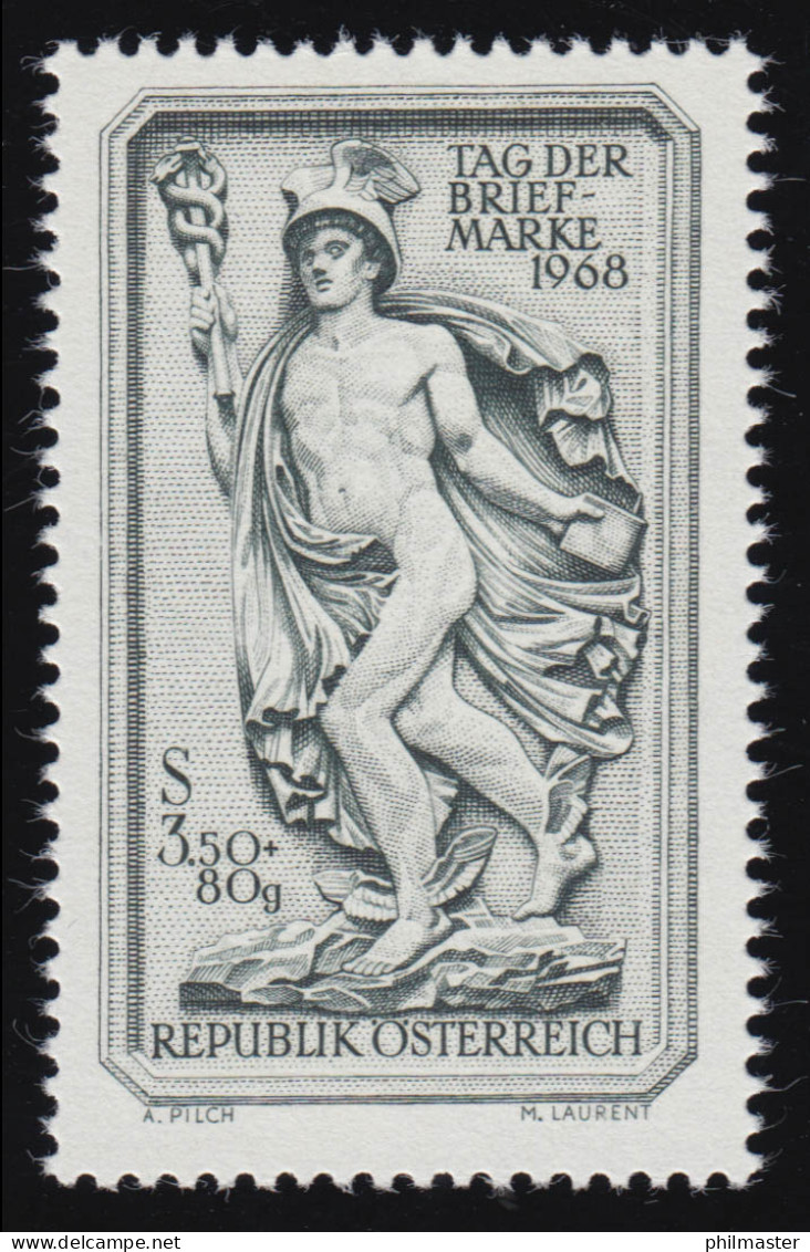 1277 Tag D. Briefmarke, Relieff "Göterbote" Ehem. Postgeb. Funkersdorf, 3.50, ** - Ungebraucht
