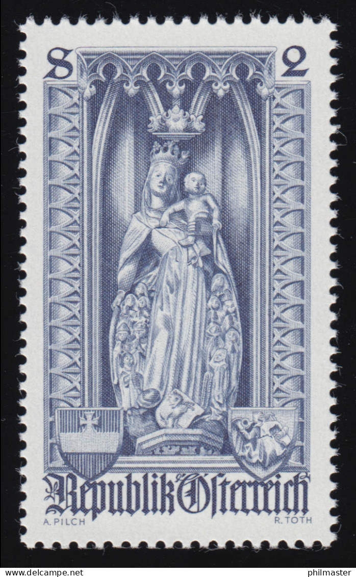 1286 500 Jahre Diözese Wien, Schutzmantelmadonna, 2 S, Postfrisch ** - Unused Stamps