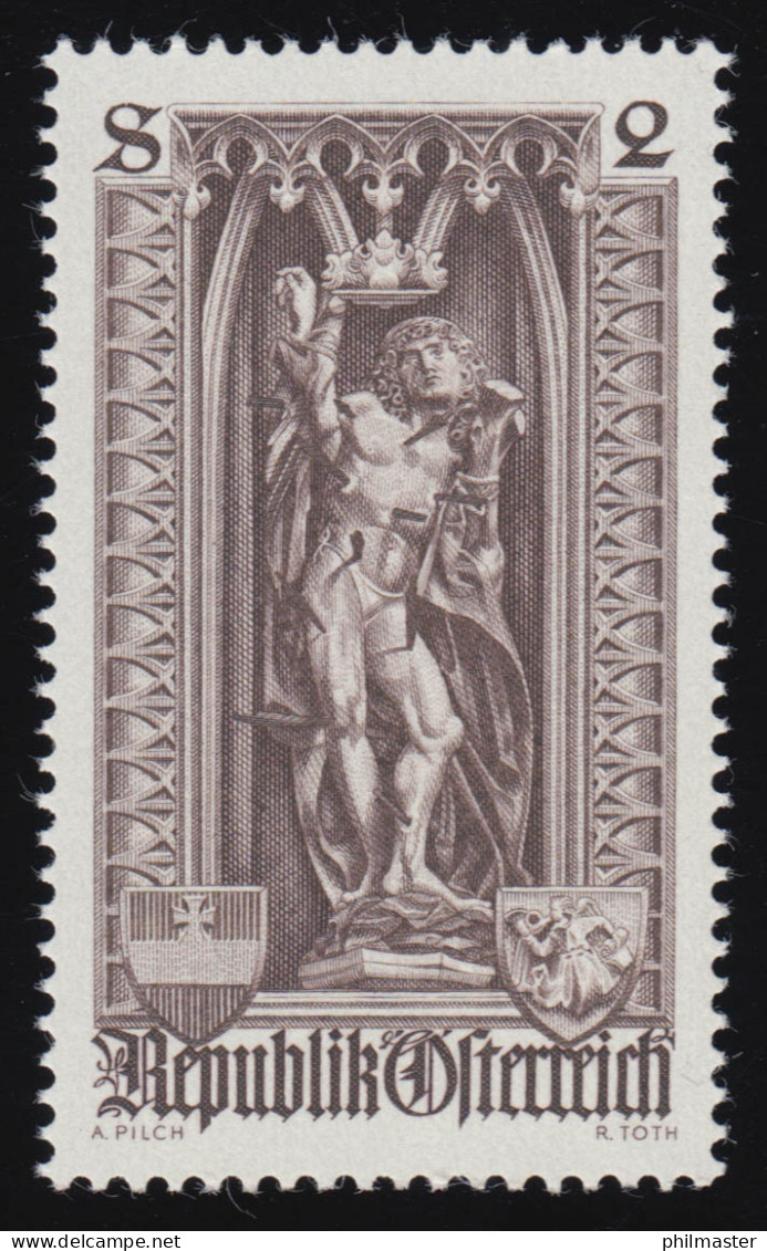 1289 500 Jahre Diözese Wien, Hl. Sebastian, 2 S, Postfrisch ** - Ongebruikt