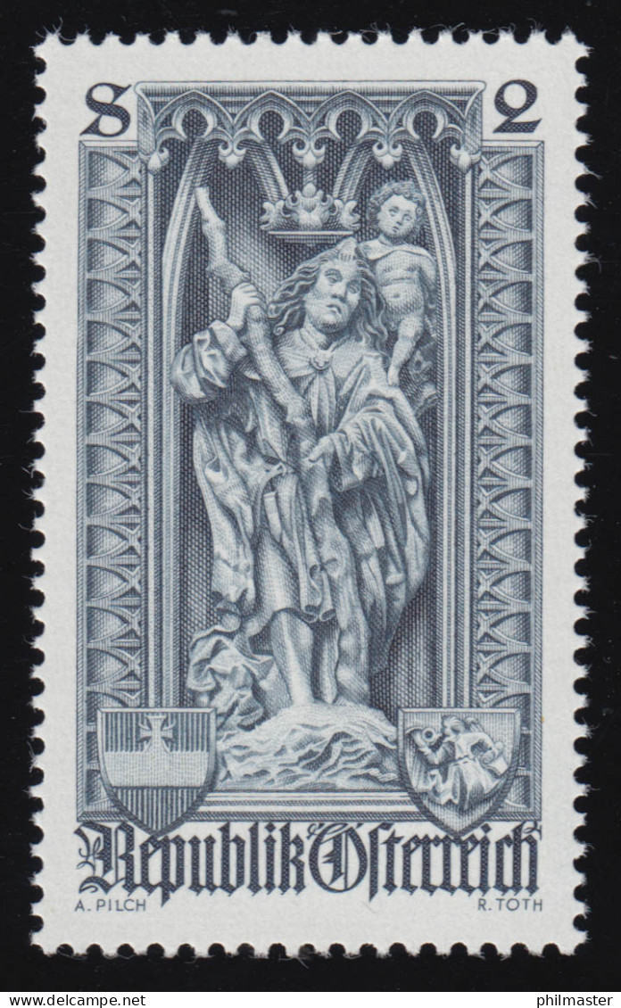 1287 500 Jahre Diözese Wien, Hl. Christopherus, 2 S, Postfrisch ** - Unused Stamps