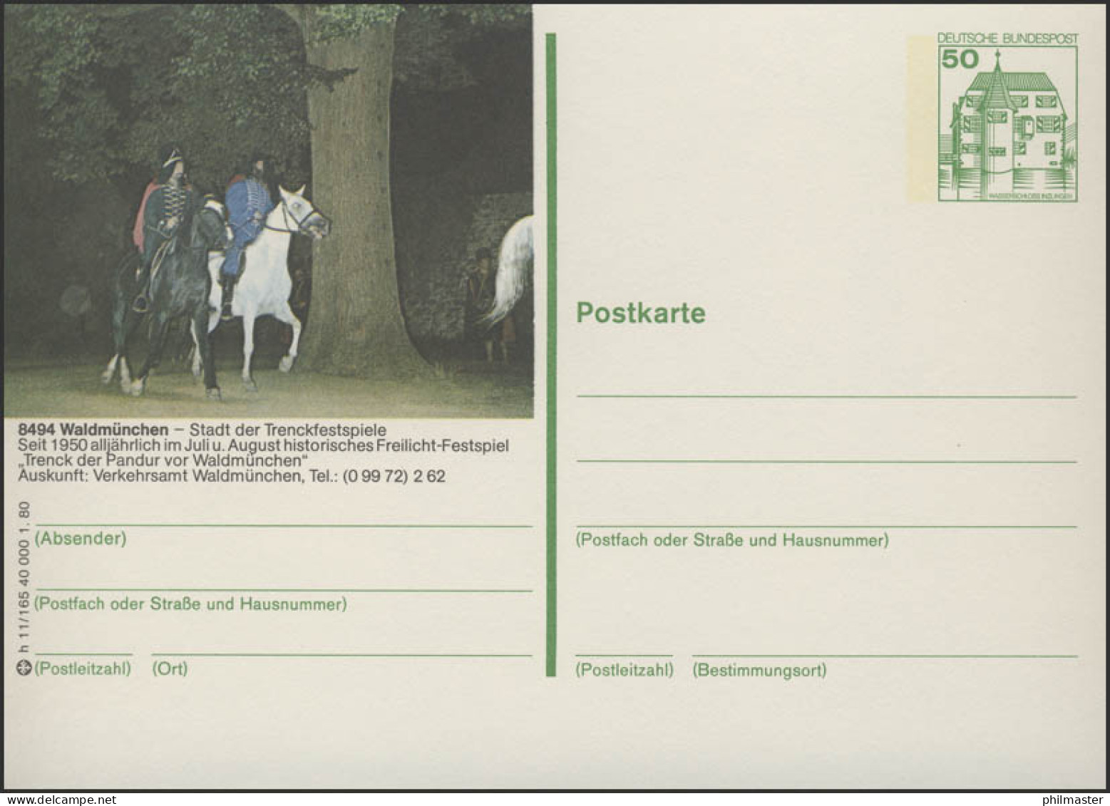 P130-h11/165 - 8494 Waldmünchen, Festspiel ** - Illustrated Postcards - Mint