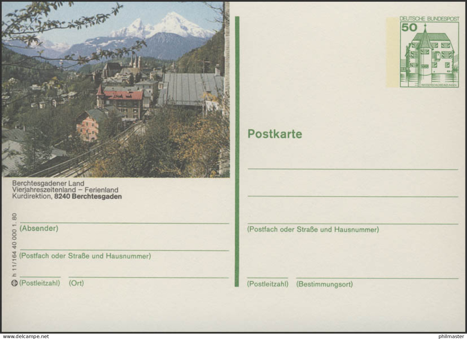 P130-h11/164 - 8240 Berchtesgaden, Sommerlandschaft ** - Postales Ilustrados - Nuevos