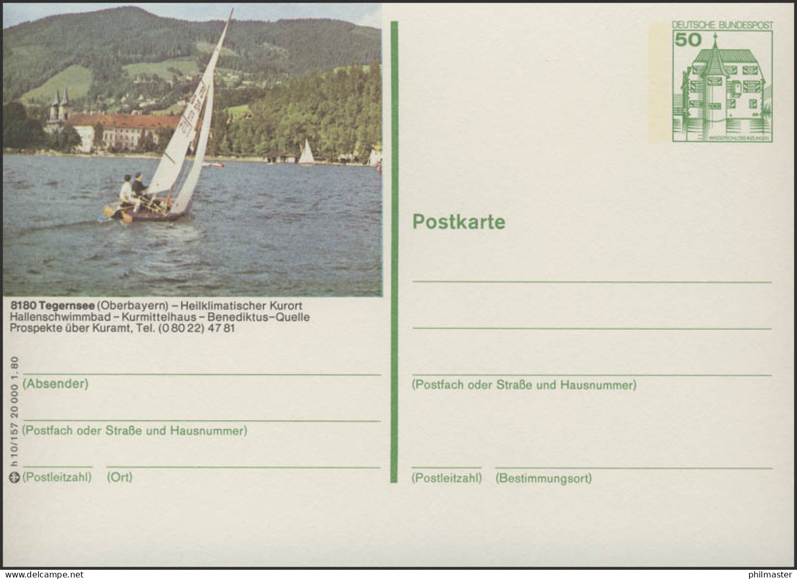 P130-h10/157 - 8180 Tegernsee ** - Cartoline Illustrate - Nuovi