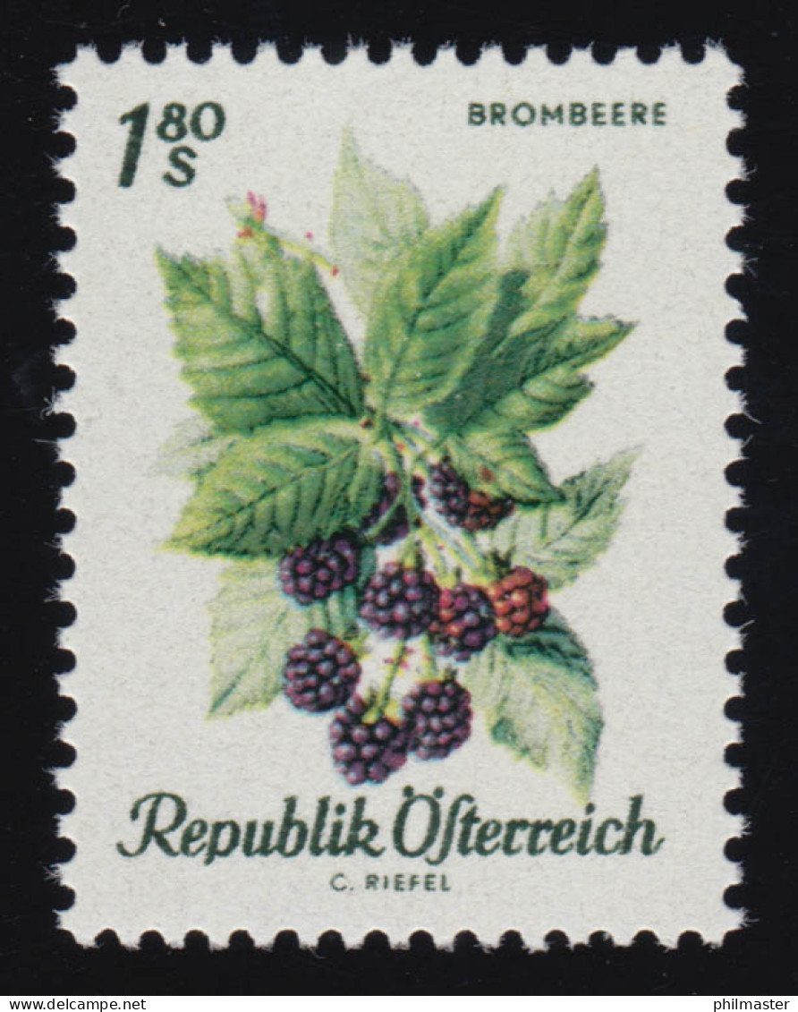 1226 Einheimische Obstsorten, Brombeeren, 1.80 S, Postfrisch, **  - Ongebruikt