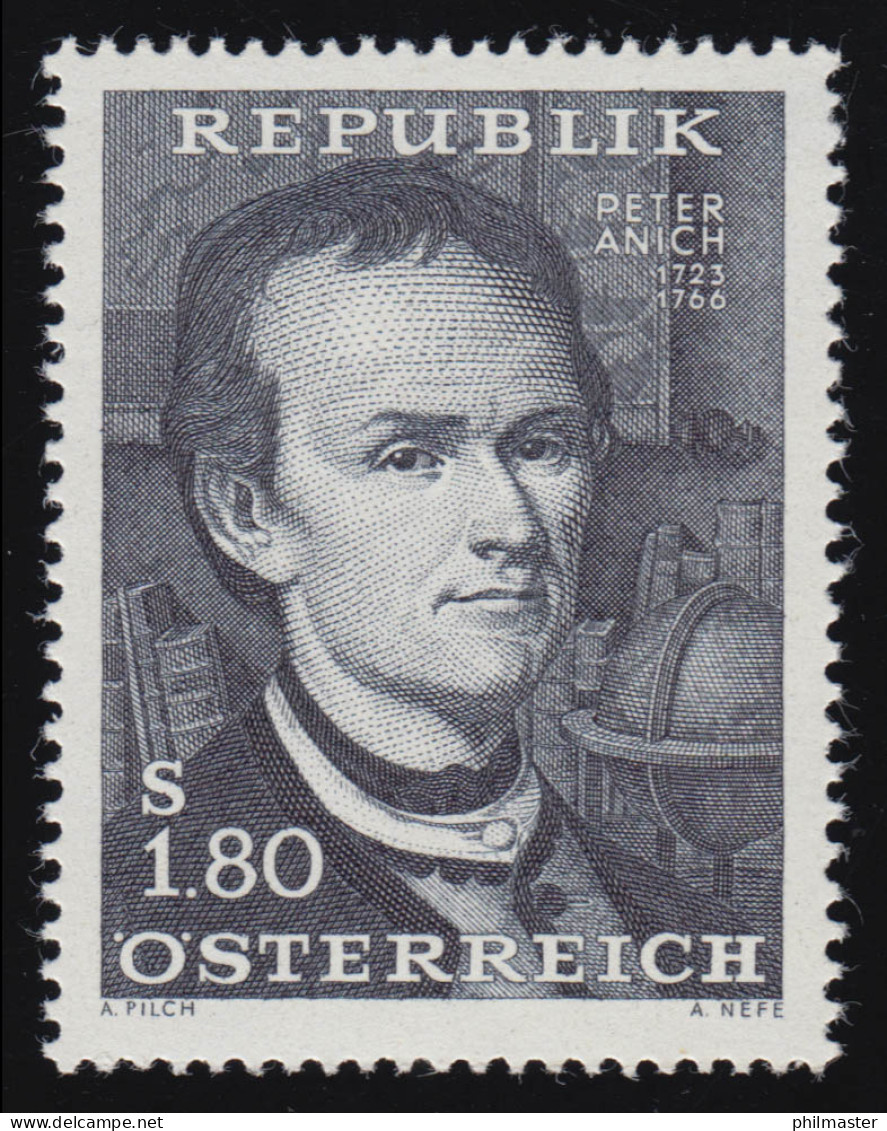 1216 200. Todestag, Peter Anich (1723-66) Kartograph, 1.80 S, Postfrisch  ** - Unused Stamps