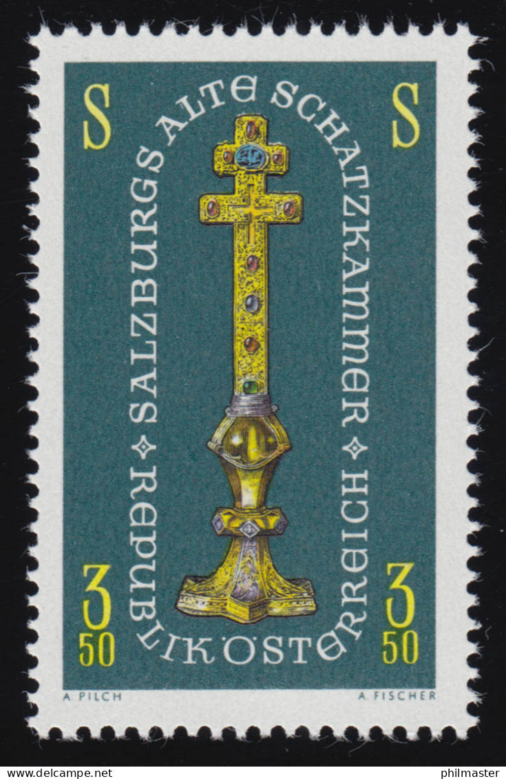 1239 Ausst. Salzburgs Alte Schatzkammer, Reliquienkreuz Domschatz, 3.50 S **  - Nuevos