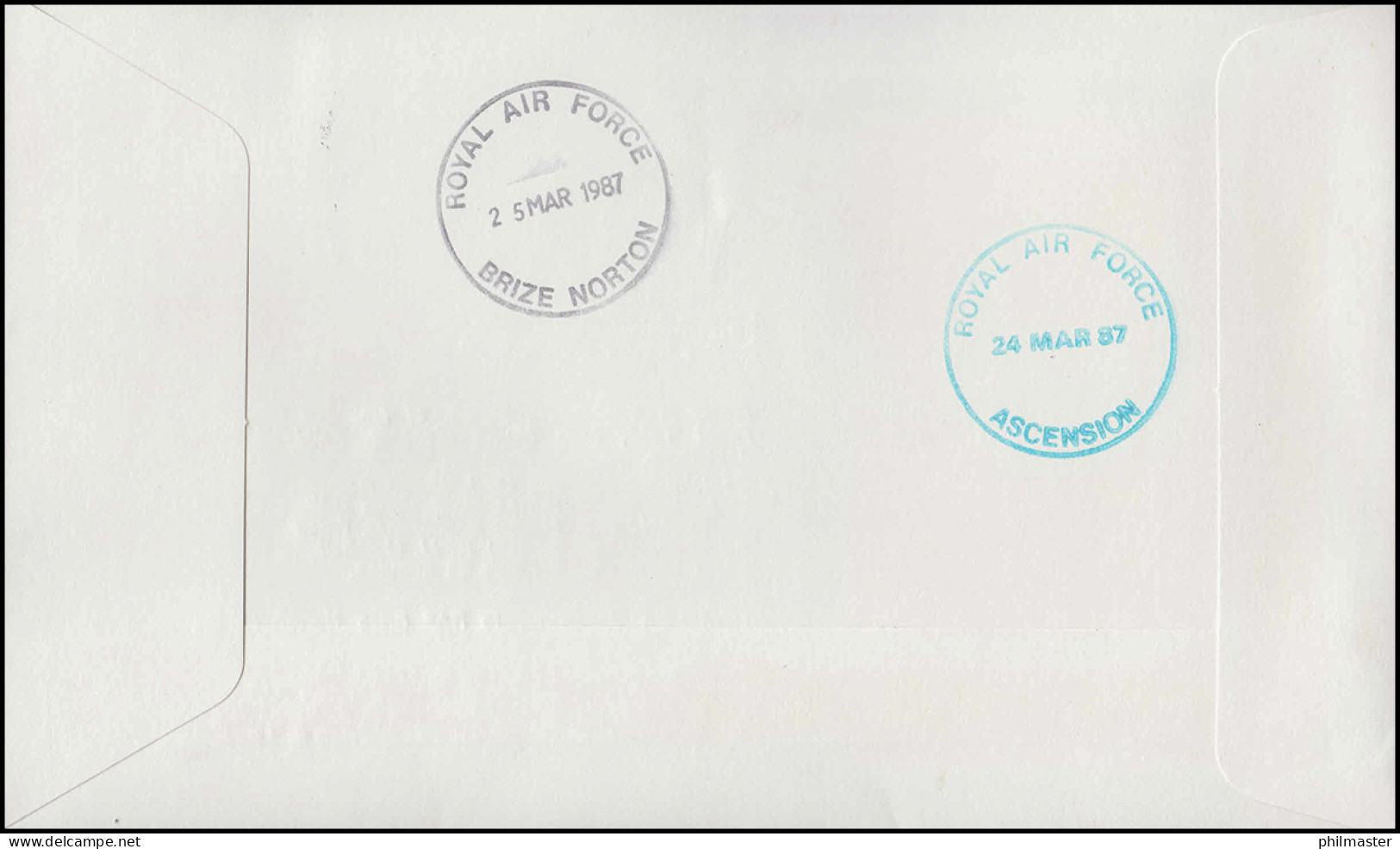 Militär-Flugpost Ascenson - RAF Brize Norton, Falkland-FDC PORT STANLEY 9.2.1987 - Other & Unclassified