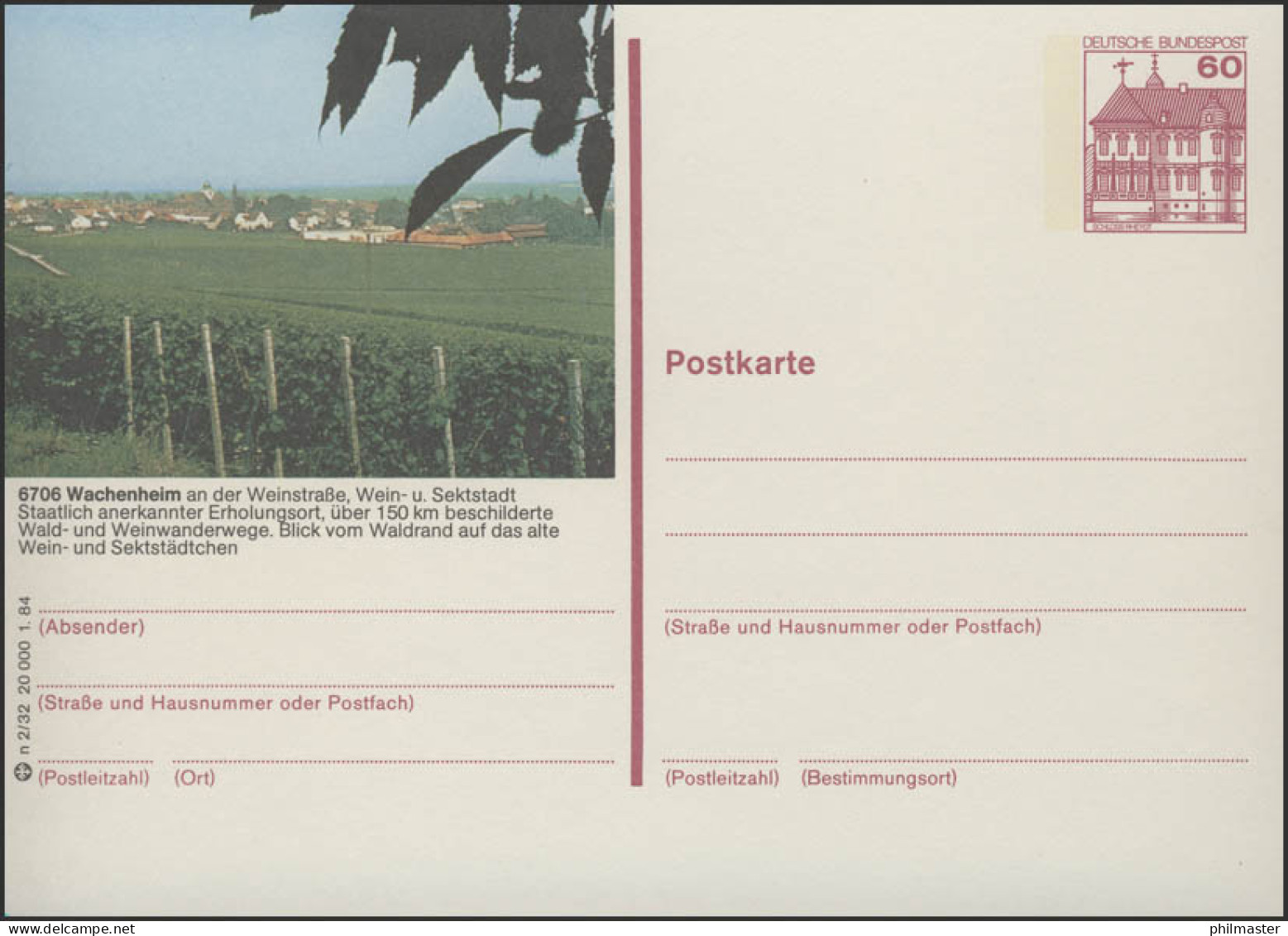 P138-n2/032 6706 Wachenheim - Wachtenburg ** - Cartoline Illustrate - Nuovi