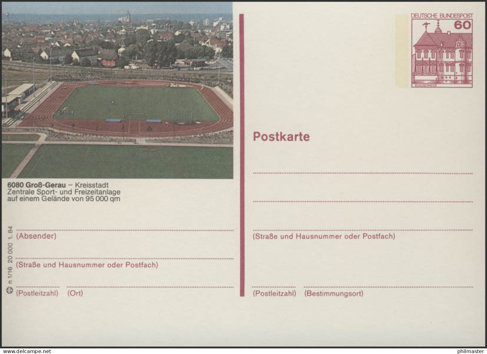 P138-n1/016 6080 Groß Gerau - Freizeitanlage ** - Geïllustreerde Postkaarten - Ongebruikt