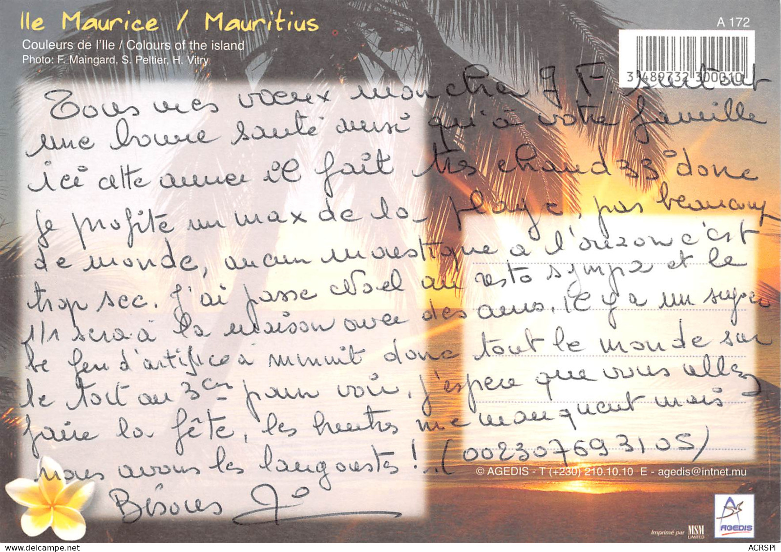 ILE MAURICE MAURITIUS Multivue  N° 15 \MK3033 - Mauricio