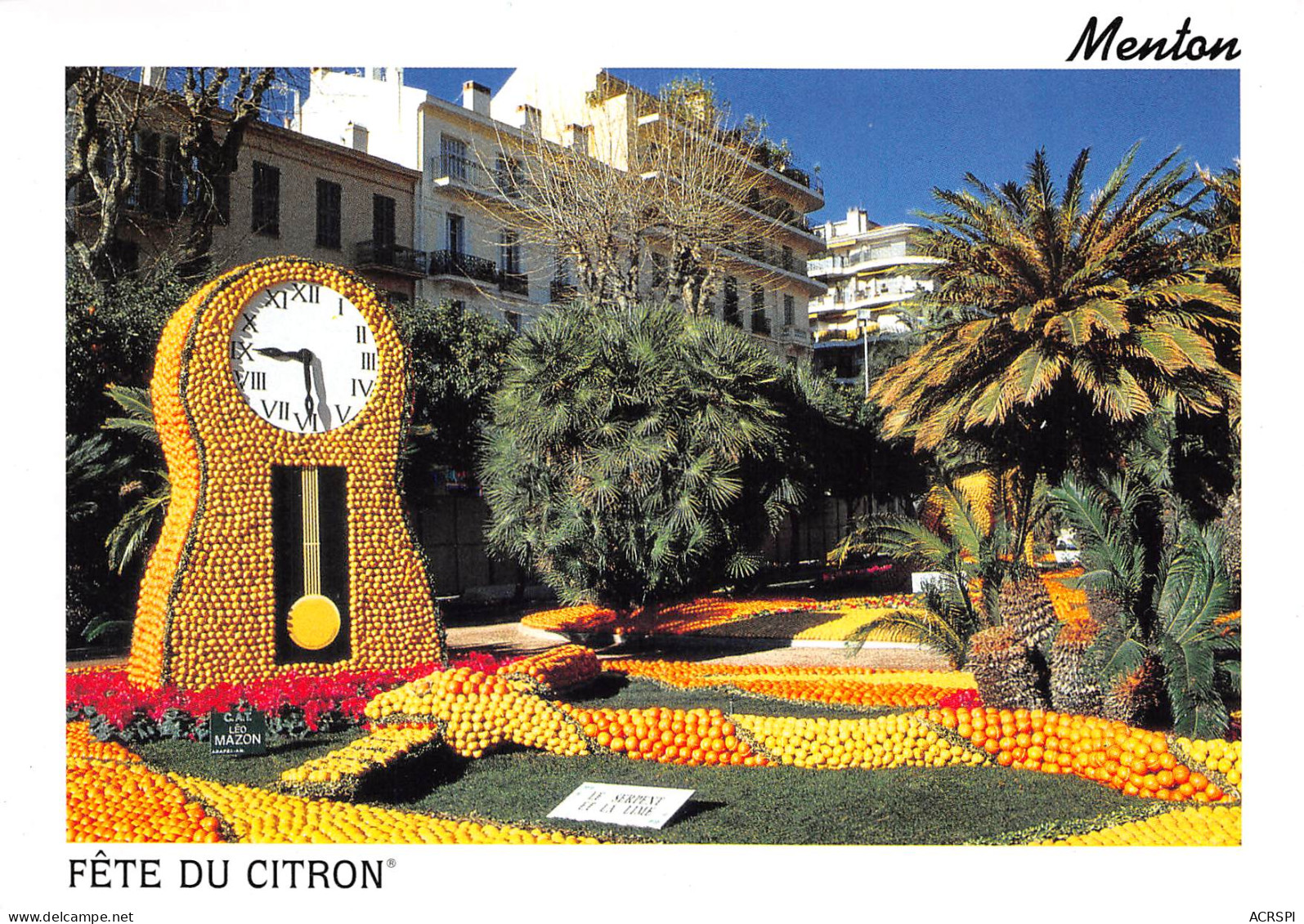 MENTON Fêtes Du Citron Jardins Bioves Les Fables De La Fontaine  N° 34 \MK3033 - Menton