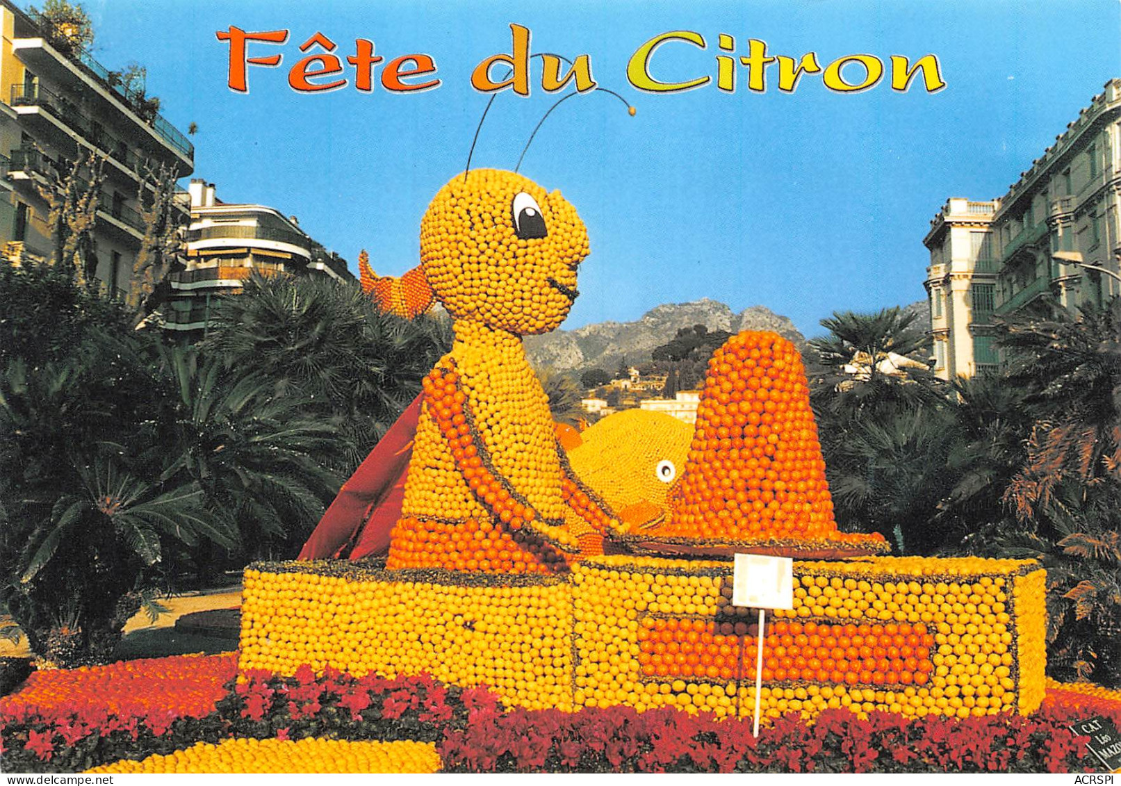 MENTON Fêtes Du Citron Jardins Bioves PINOCCHIO Le Grillon  N° 49 \MK3033 - Menton