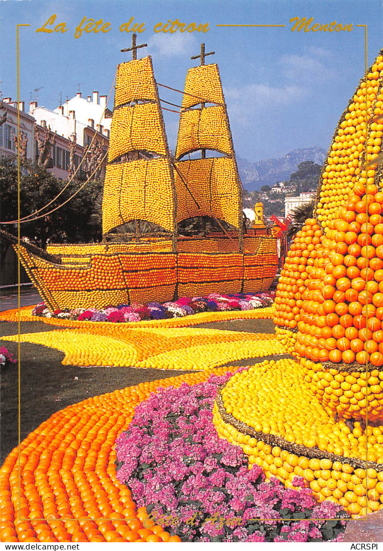 MENTON Fêtes Du Citron Jardins Bioves E Bateau De Christophe Colomb N° 88 \MK3033 - Menton