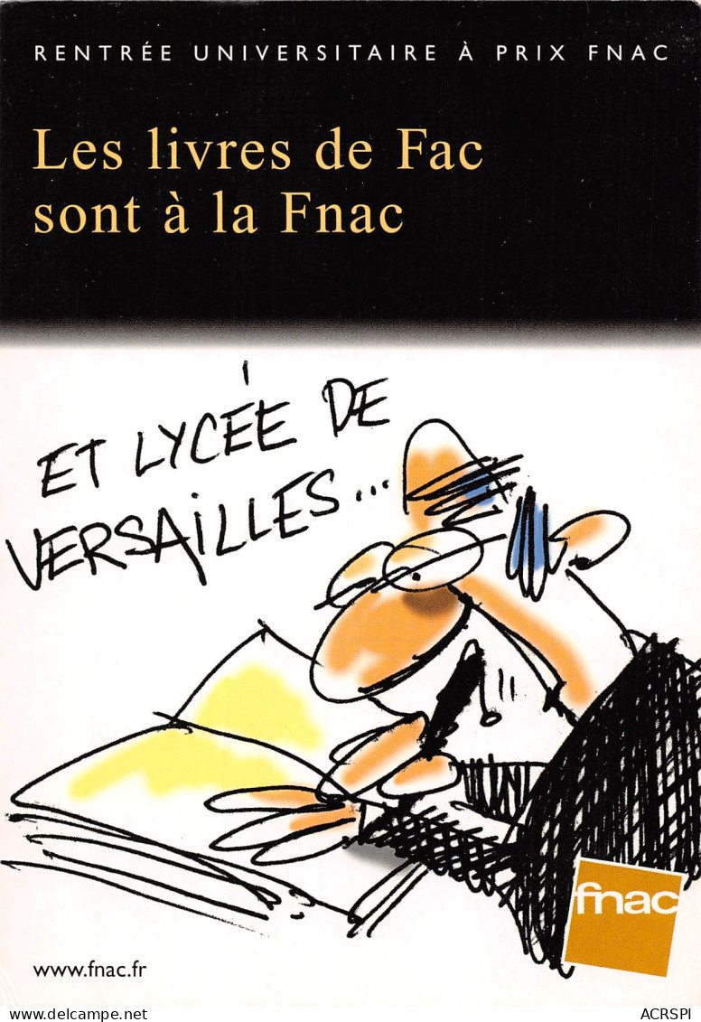 FNAC Livres De Fac Et Lycée De Versailles  PUB Publicité  Spectacle   N° 2 \MK3034 - Advertising