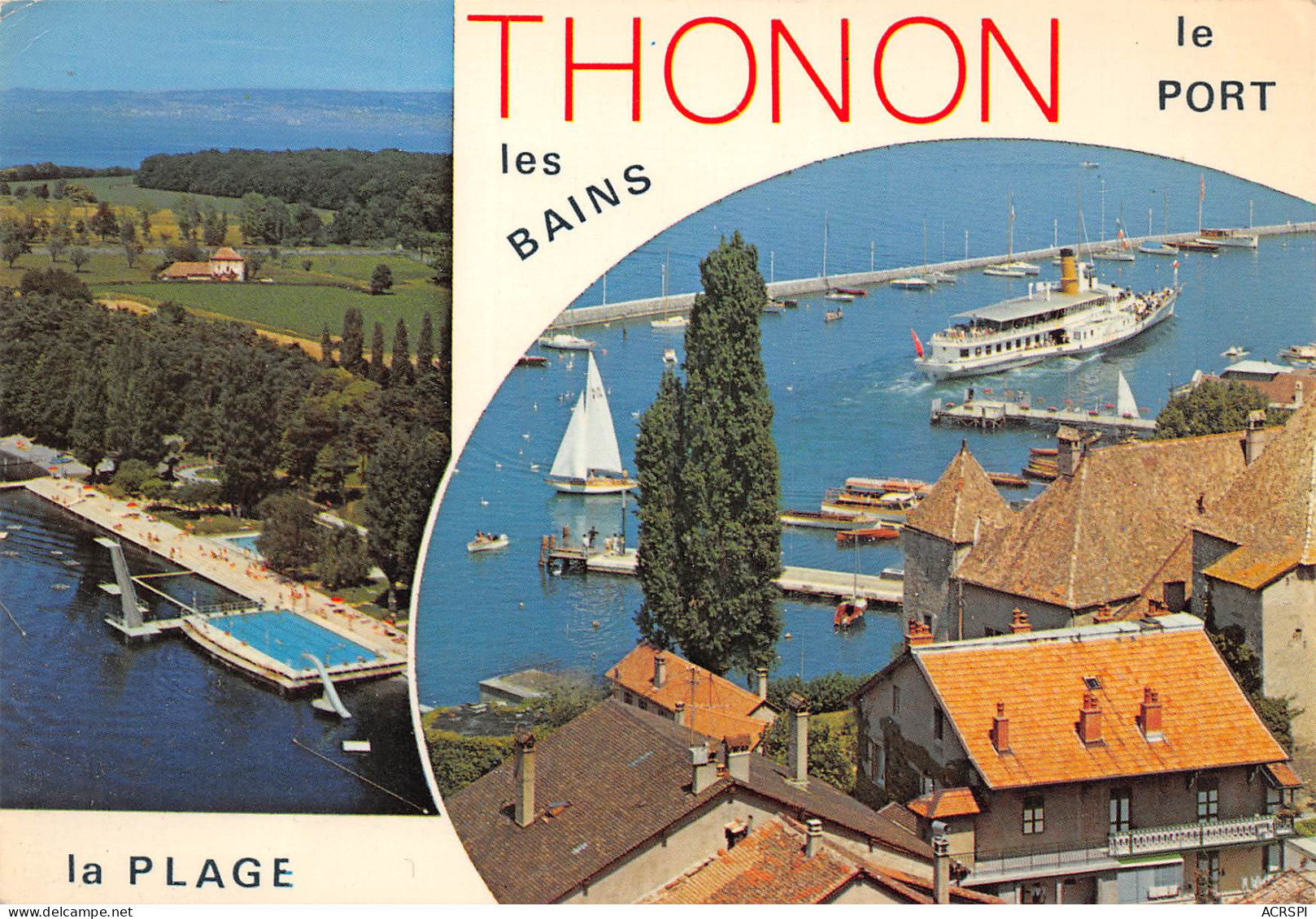 74 THONON LES BAINS Multivue   N° 24 \MK3035 - Thonon-les-Bains