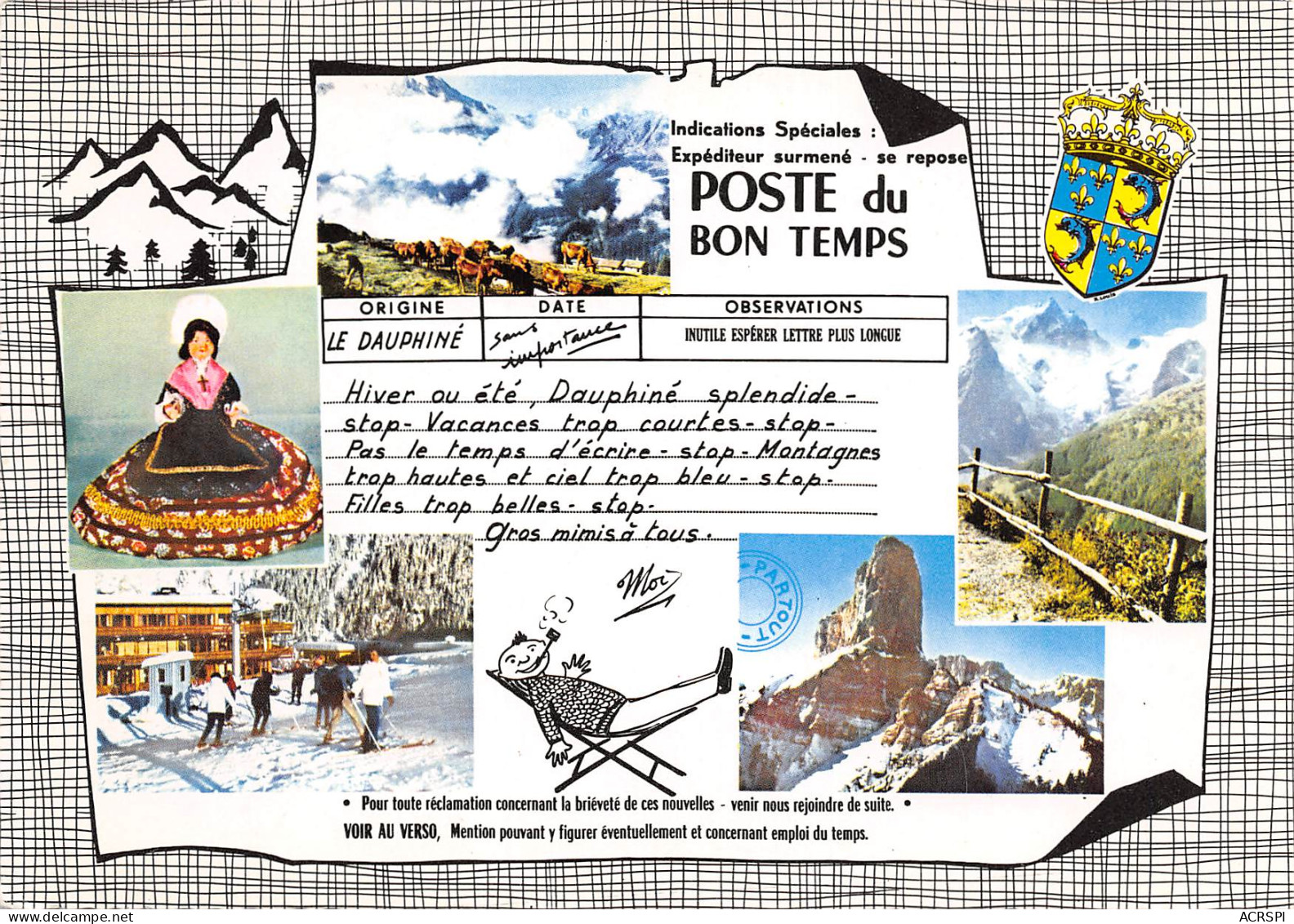 38 Télégramme Poste Du Dauphiné Isère  N° 43 \MK3035 - Villard-de-Lans