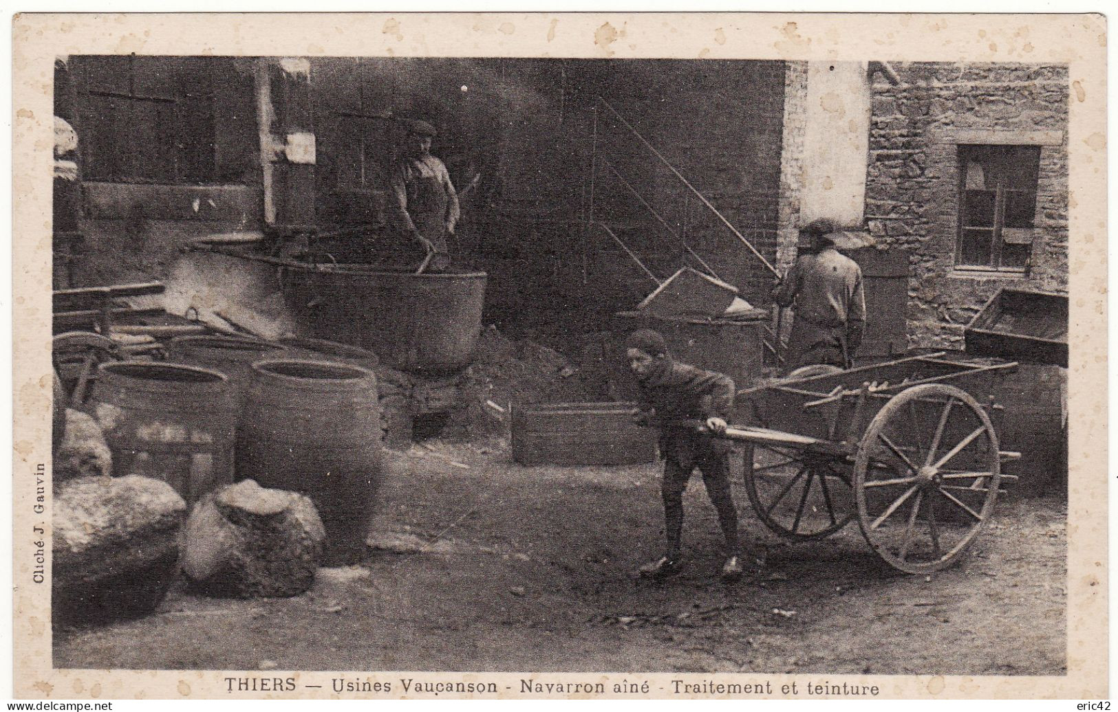 63 THIERS **Usines Vaucanson, Navarron Aîné, Traitement Et Teinture** - Thiers