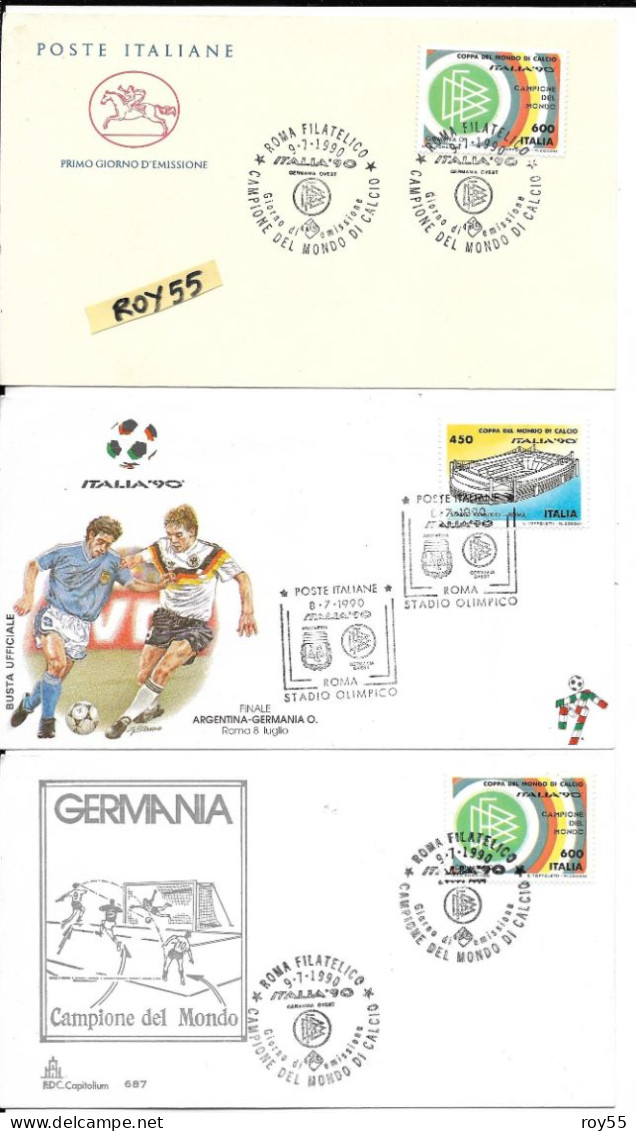 Weltmeisterschaften Futball Italien 90 Deutschland Weltmeister 1990(3 First Day) - Soccer