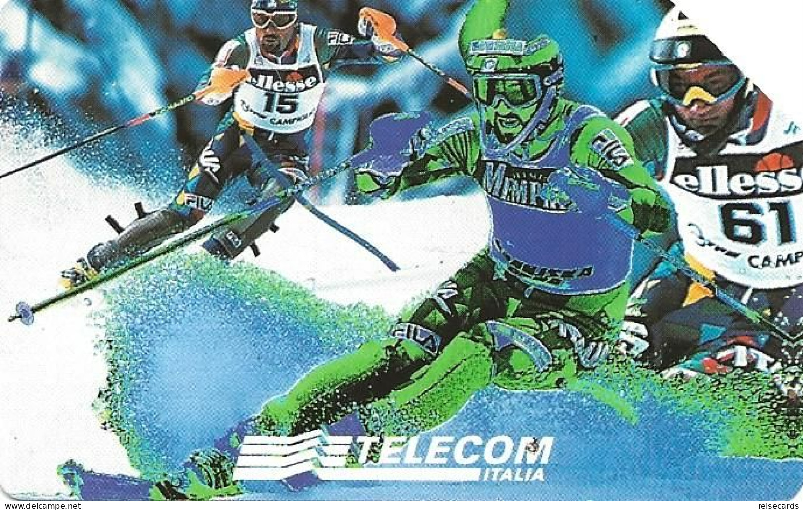 Italy: Telecom Italia - Campionati Mondiali Di Sci-Sestriere 1997 - Öff. Werbe-TK