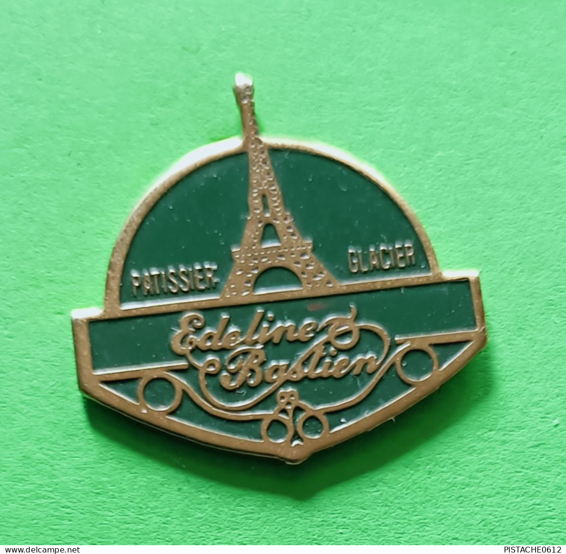 Pin's Patissier Glacier Edeline Bastien Tour Eiffel Paris - Levensmiddelen