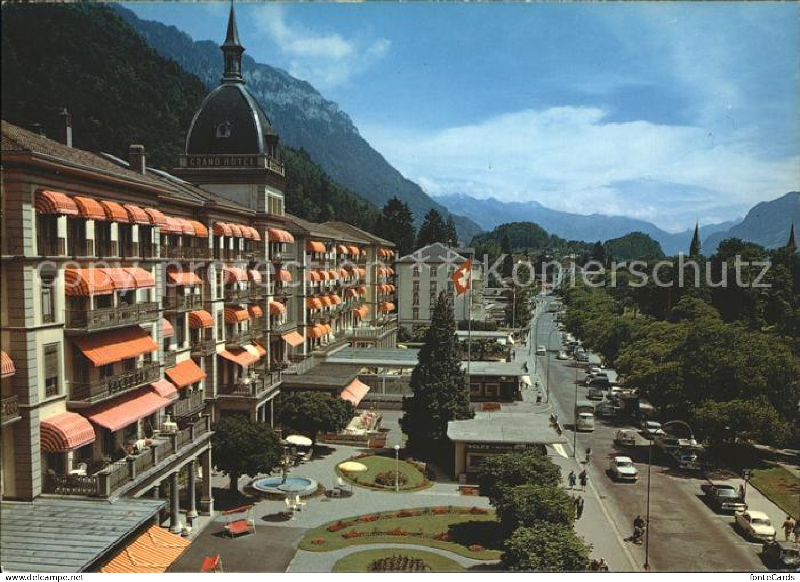 11915721 Interlaken BE Hoeheweg Mit Grand Hotels Viktoria Jungfrau Interlaken - Otros & Sin Clasificación