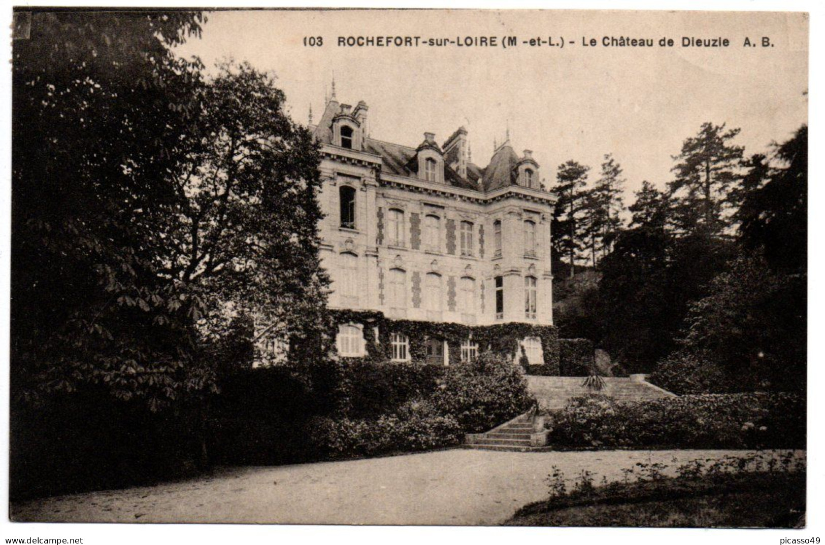 Maine Et Loire , Rochefort Sur Loire ,le Château De Dieuzie - Sonstige & Ohne Zuordnung