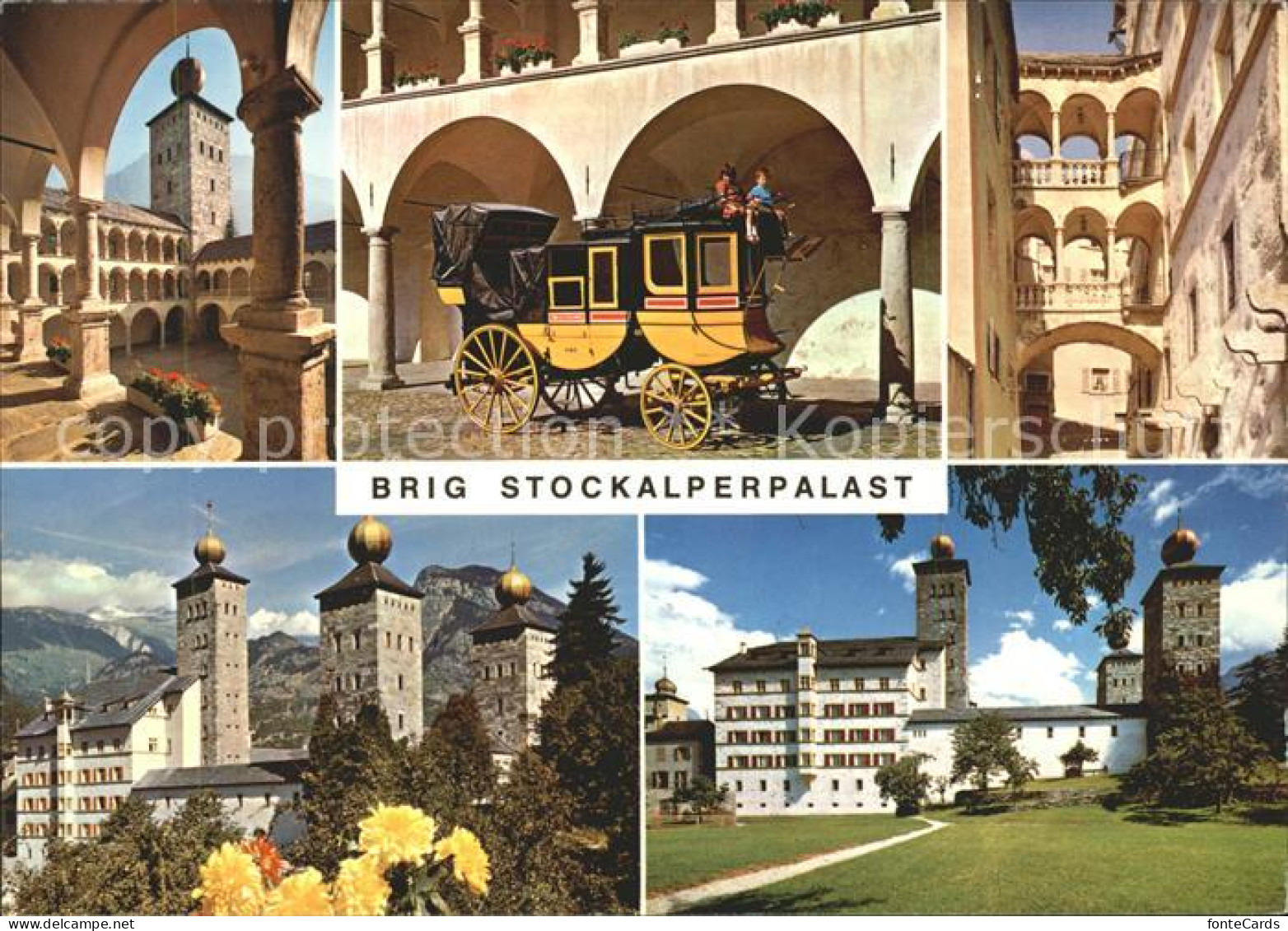 11914440 Brig Stockalpenpalast Postkutsche Brig - Autres & Non Classés
