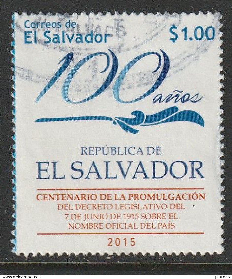 EL SALVADOR, USED STAMP, OBLITERÉ, SELLO USADO - Salvador