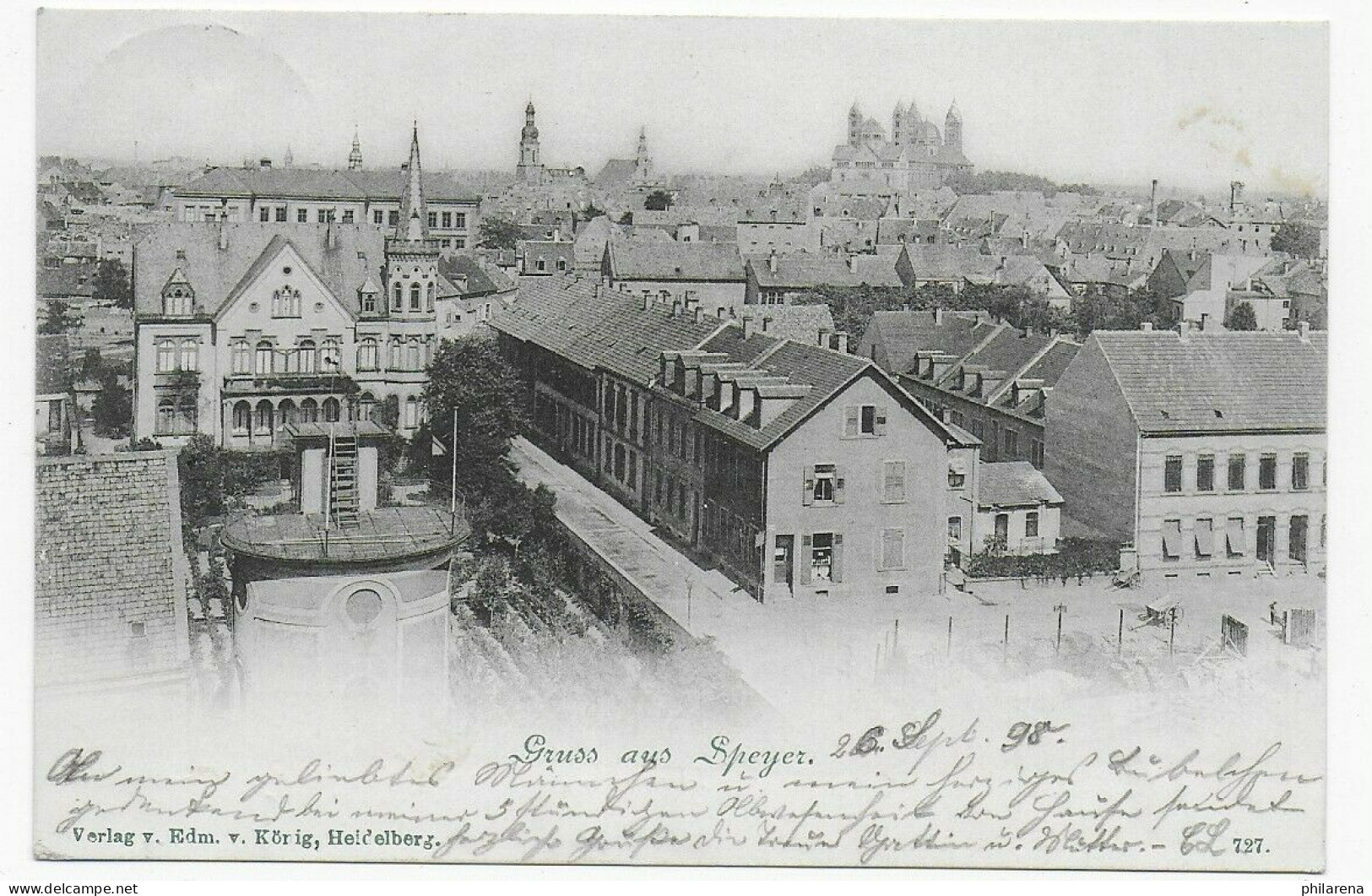 Ansichtskarte Speyer 1898 Nach Heidelberg - Briefe U. Dokumente