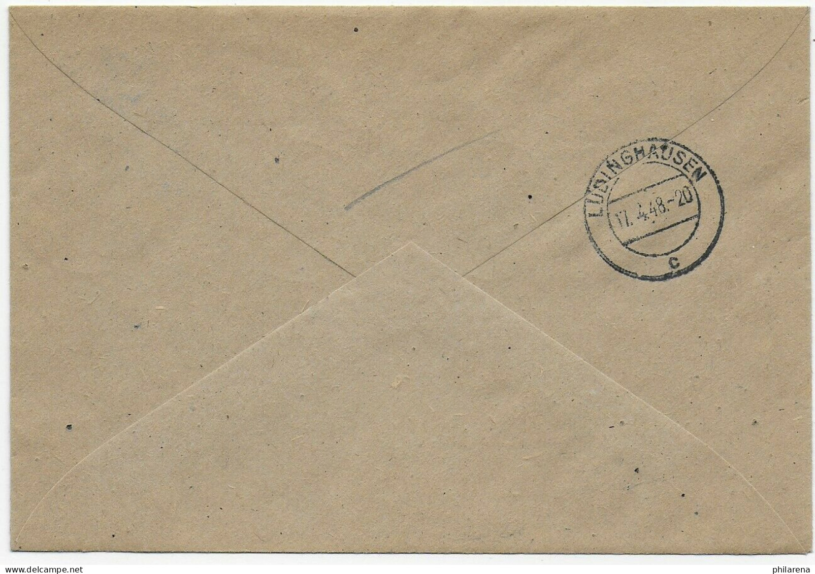 Einschreiben Seppenrade Nach Lüdinghausen, 1948 - Storia Postale