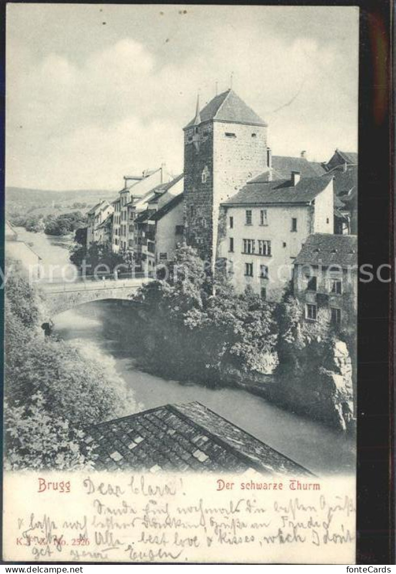 11913570 Brugg AG Der Schwarze Thurm Brugg - Autres & Non Classés