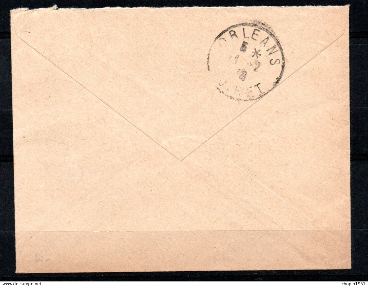 N° 119 D -  40 C. MERSON Sur Lettre Recommandée De MENARS (Loir-et-Cher) - 1900-27 Merson