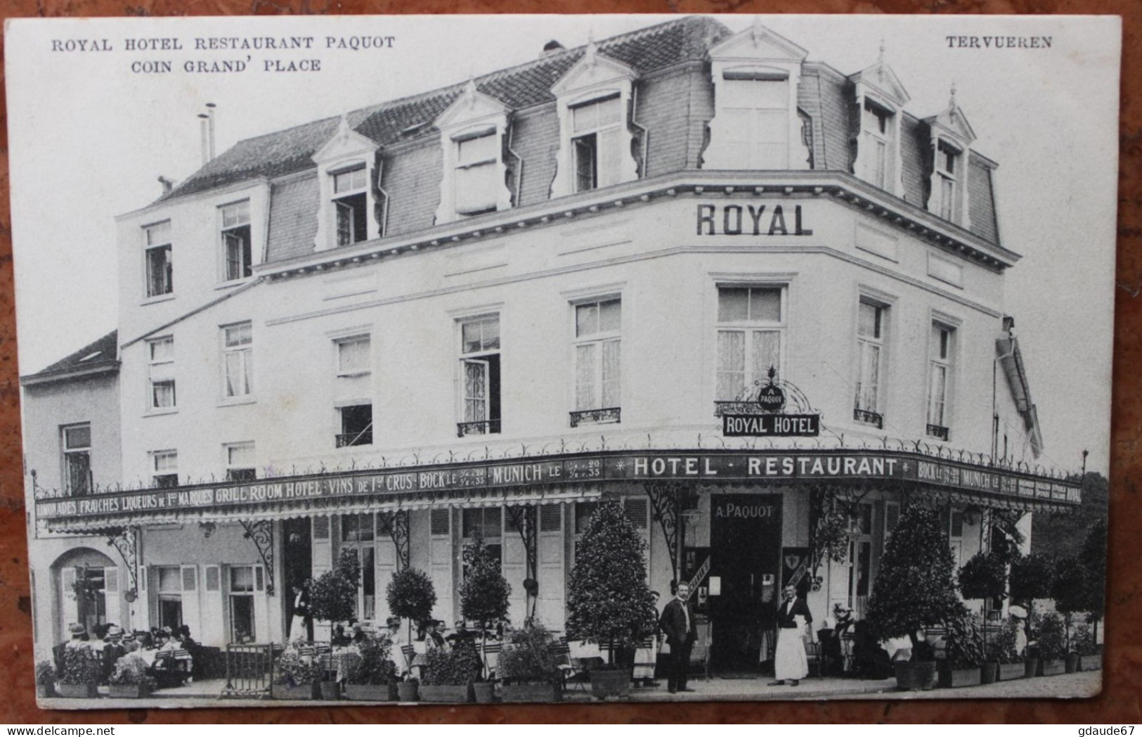 TERVUREN / TERVUEREN - ROYAL HOTEL RESTAURANT PAQUOT - COIN GRAND PLACE - Tervuren