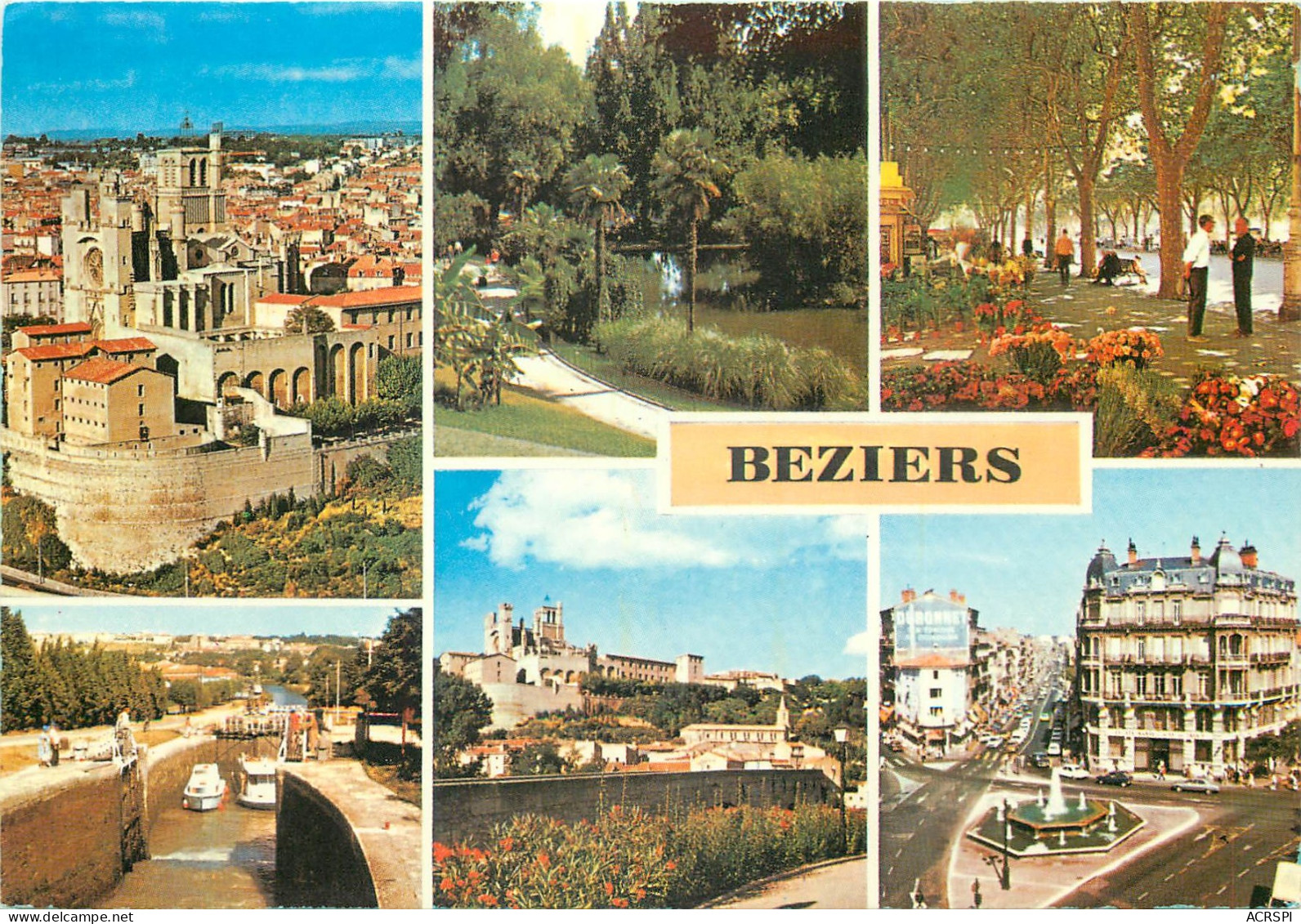 BEZIERS Vue Aerienne Sur La Cathedrale St Nazaire Plateau Des Poetes 5(scan Recto-verso) MD2501 - Beziers