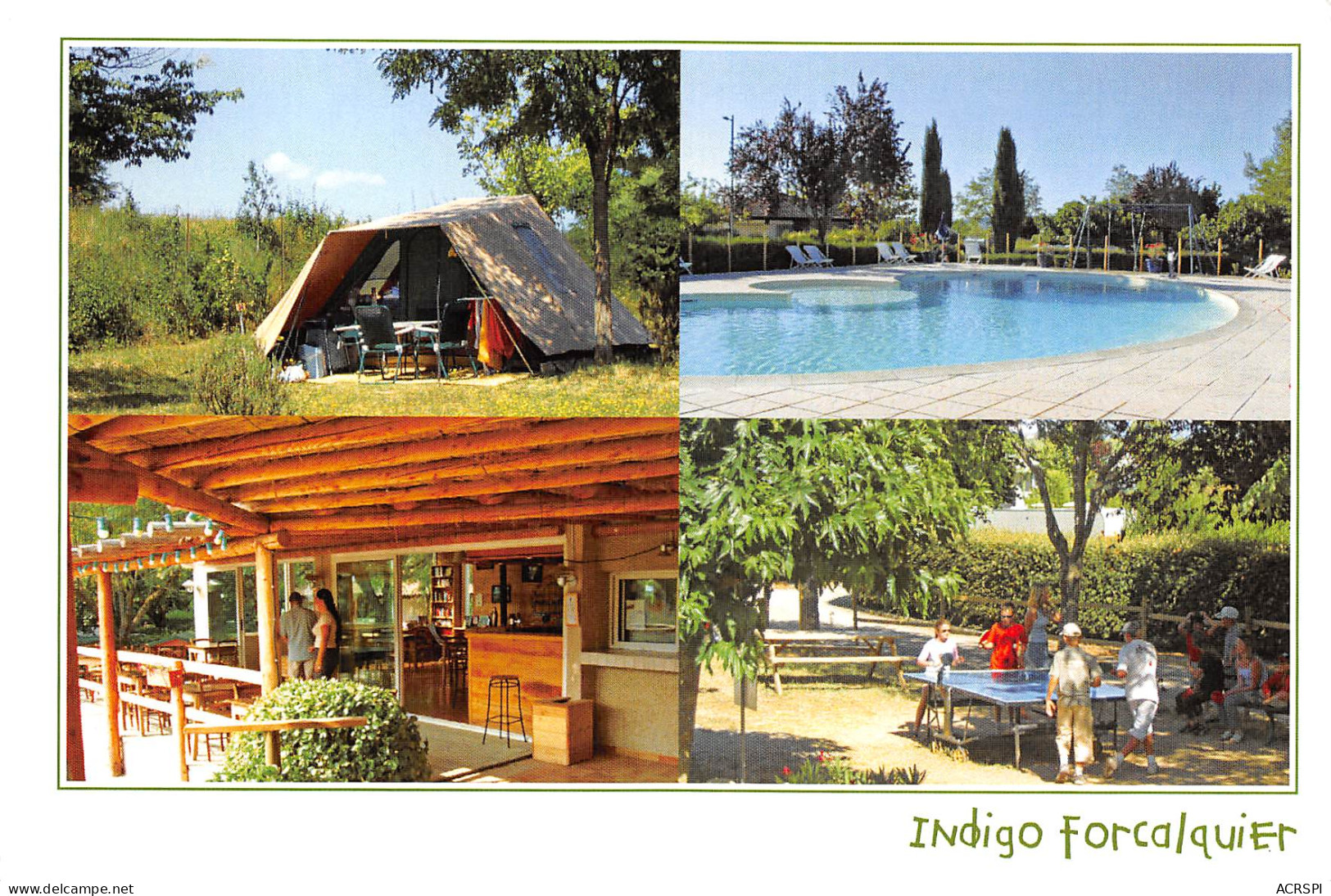 FORCALQUIER  Camping INDIGO 4  (scan Recto Verso) MD2501BIS - Forcalquier