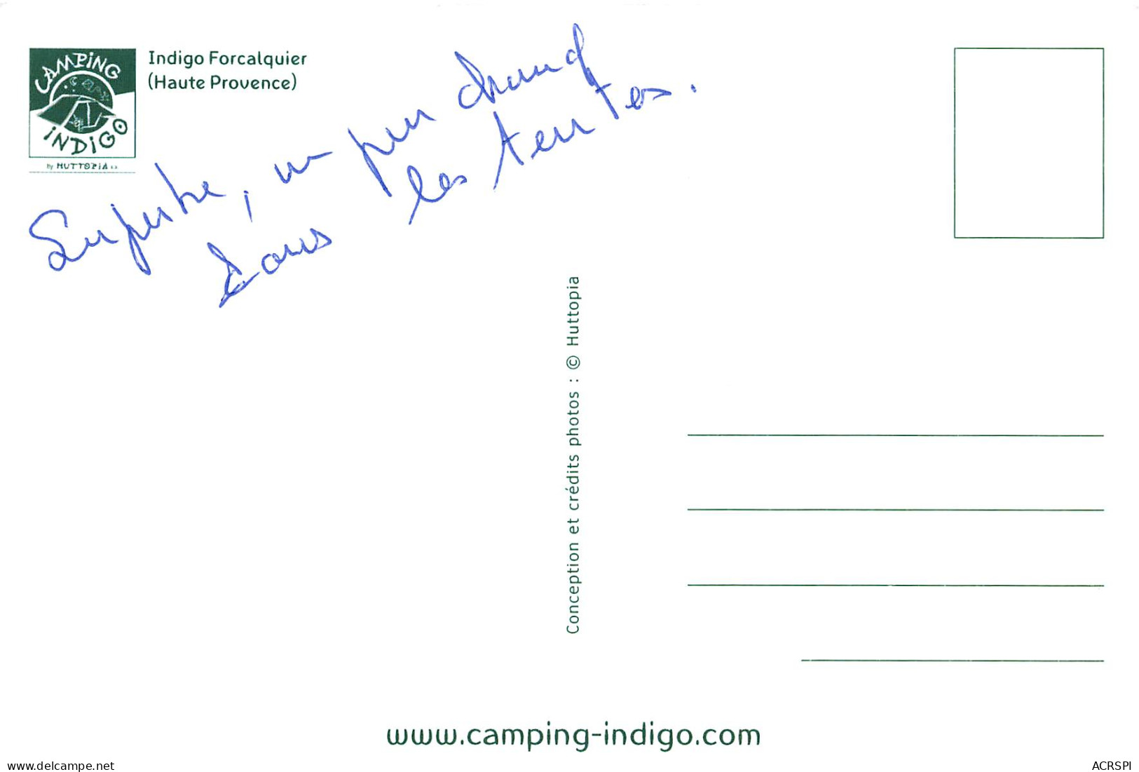 FORCALQUIER  Une Tente Du Camping Carte Vierge  8  (scan Recto Verso) MD2501BIS - Forcalquier