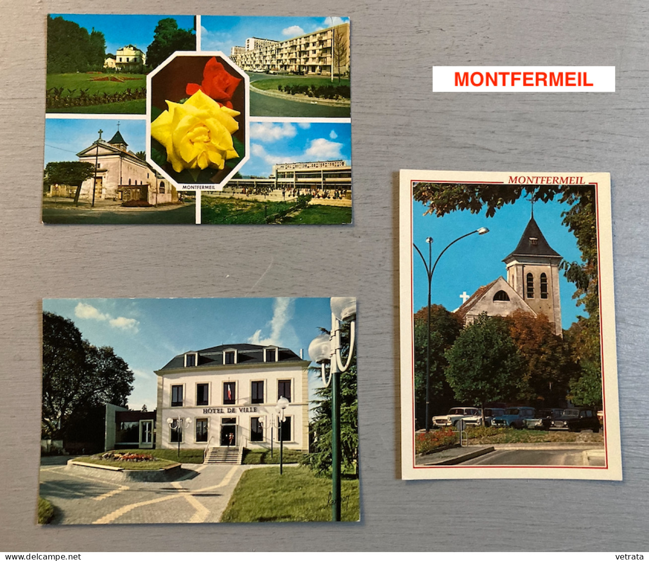 MONTFERMEIL : 3 Enveloppes Affranchies & 1 Timbre (MuséeC. Peyre/Agence Postale) / 3 Cartes Postales (n’ont Pas Circulé- - Sonstige & Ohne Zuordnung