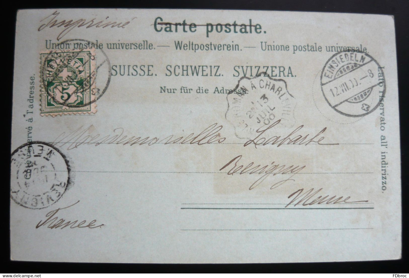 Gruss Aus Einsiedeln,Litho - Suisse CH - SZ 1900 - Einsiedeln