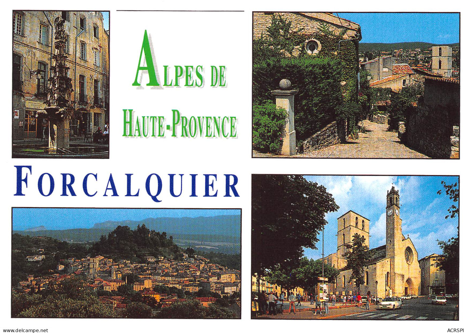 FORCALQUIER  Divers Vues De La Ville  Alpes De Haute Provence  21 (scan Recto Verso)MD2501TER - Forcalquier