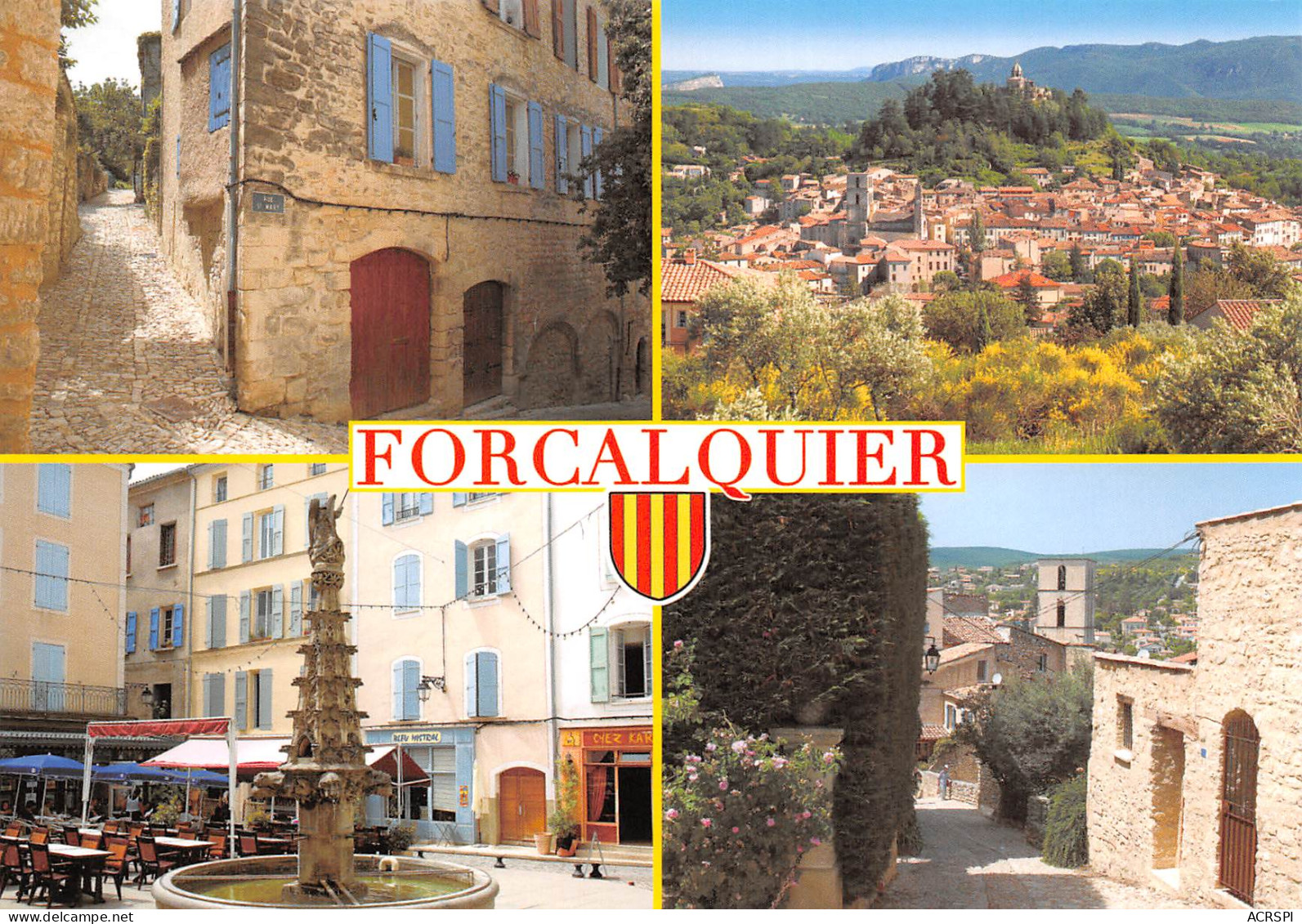 FORCALQUIER  4 Vues De La Ville  25 (scan Recto Verso)MD2501TER - Forcalquier