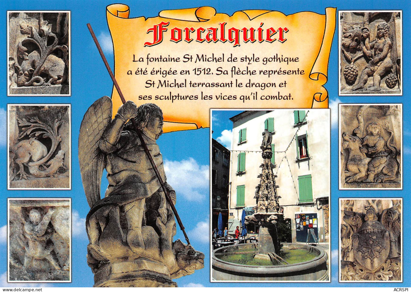 FORCALQUIER  Legende De La Fontaine  27 (scan Recto Verso)MD2501TER - Forcalquier