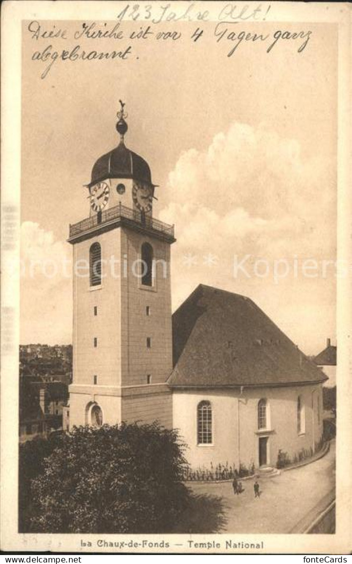 11911434 La Chaux-de-Fonds Temple National La Chaux-de-Fonds - Autres & Non Classés