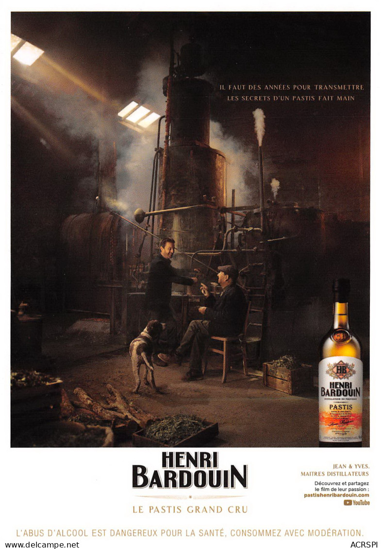 FORCALQUIER  Pastis  Alcool Henri BARDOUIN Distillerie De Provence 21 (scan Recto Verso)MD2501UND - Forcalquier