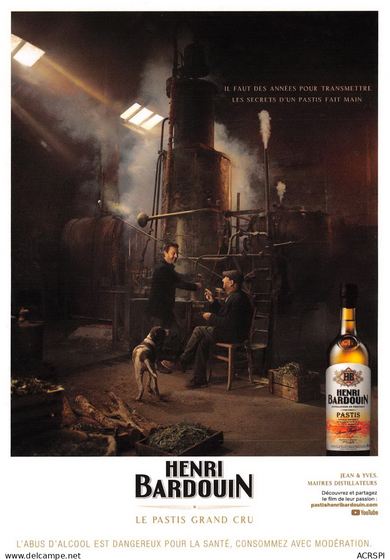 FORCALQUIER  Pastis  Alcool Henri BARDOUIN Distillerie De Provence 22 (scan Recto Verso)MD2501UND - Forcalquier