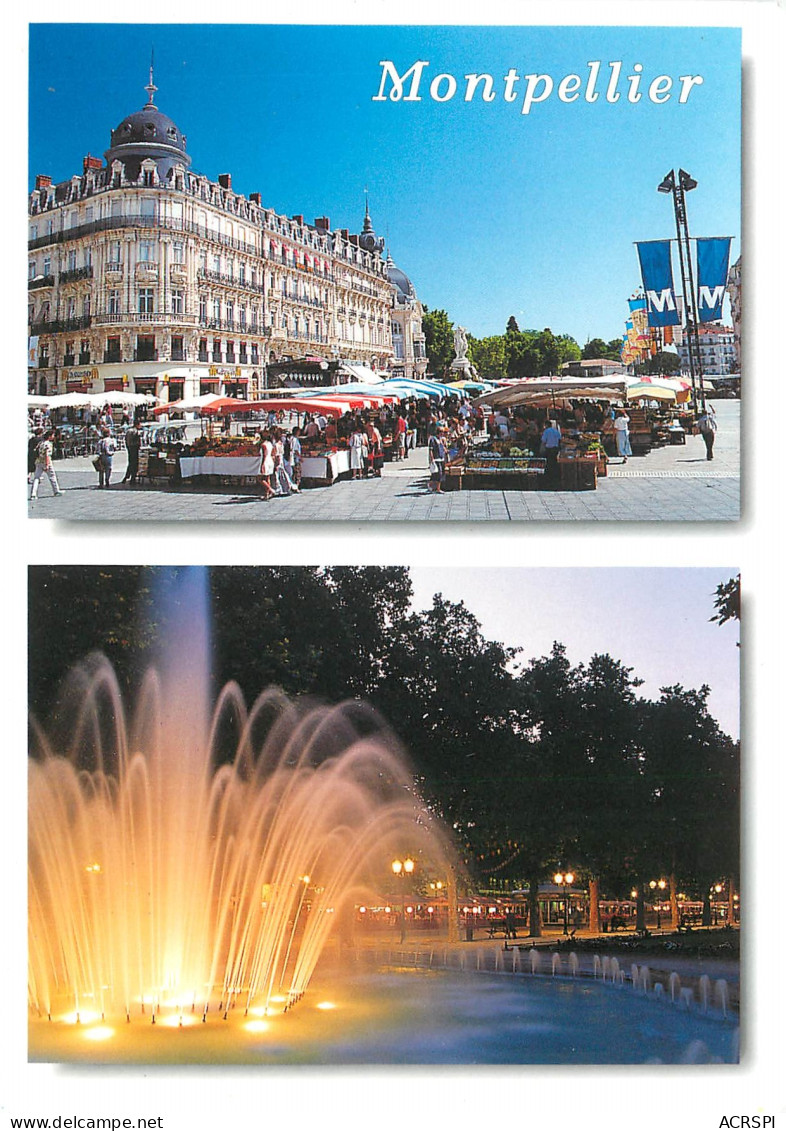 MONTPELLIER Place De La Comedie Et L Esplanade  5(scan Recto-verso) MD2502 - Montpellier