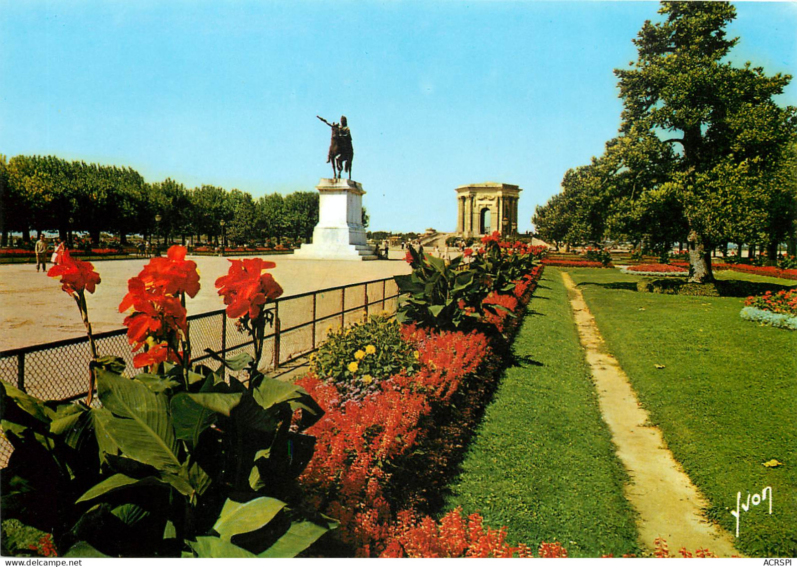 MONTPELLIER La Promenade Du Peyrou Et La Statue Equestre De Louis XIV 15(scan Recto-verso) MD2502 - Montpellier