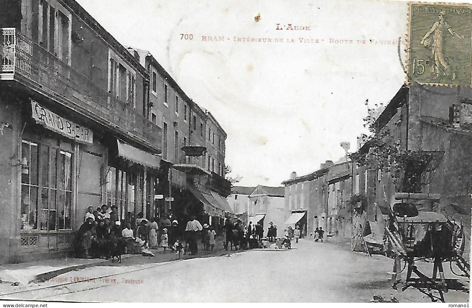 11)   BRAM  -  Intérieur De La Ville  - Route De Fanjeaux - Bram